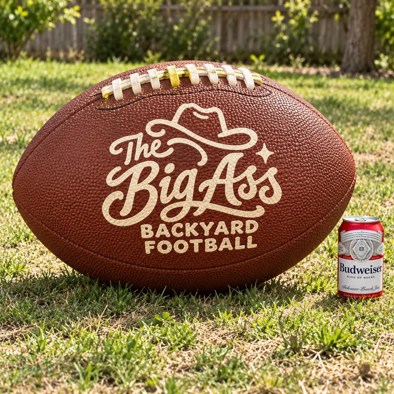 Large soft Big Ass Backyard Football with visible seams.