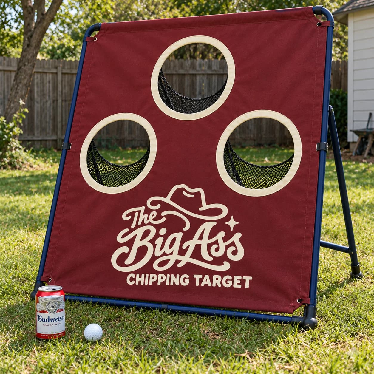 Broad Big Ass Chipping Target with scoring pockets.